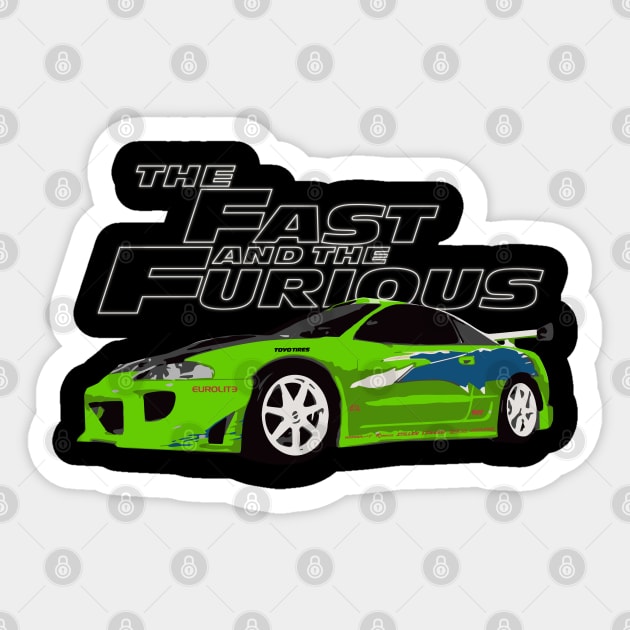 The Fast and Furious Eclipse Sticker by cowtown_cowboy